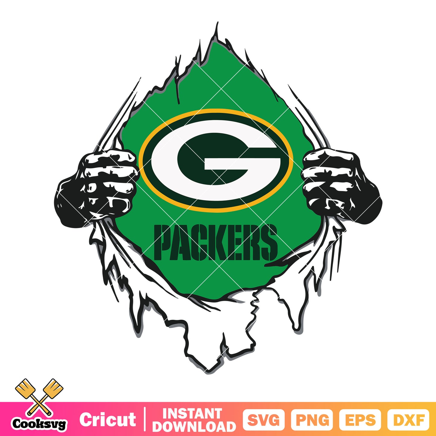 Dark green packers svg, Green Bay Packers svg, afc north svg