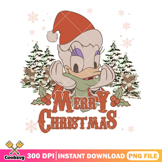 Dasisy icon christmas png, disney christmas png, daisy duck png