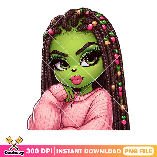 Deadlock grinch girl christmas png, christmas poster png, the grinch png