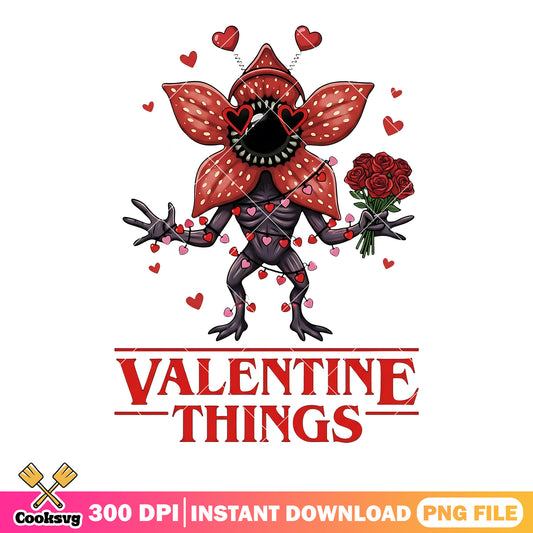 Demogorgon valentine png,stranger things png,valentine​ png