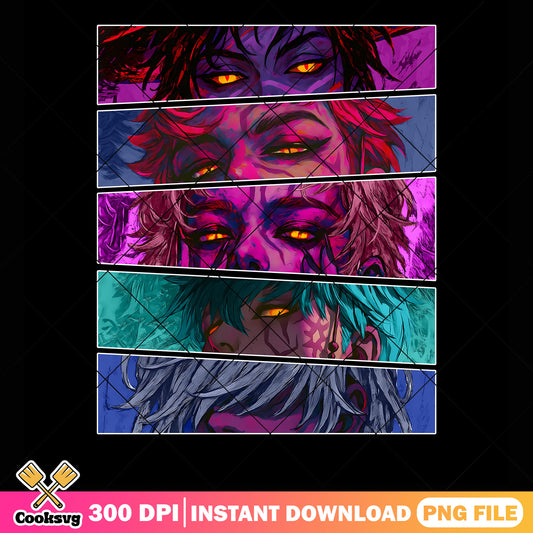 Demon form saja face png, kpop saja png, kpop hunters png
