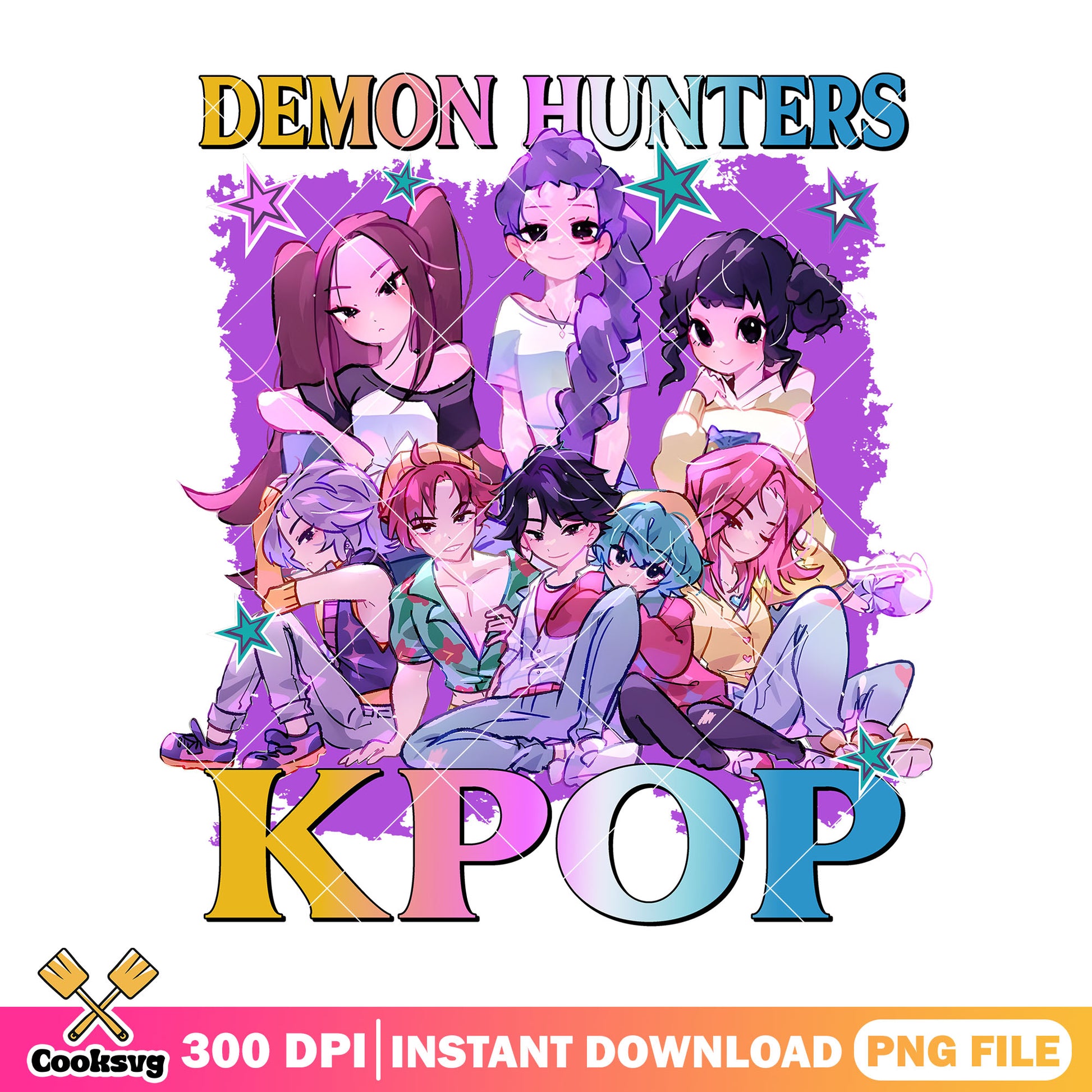 Demon hunters kpop chibi png, saja boys band png, kpop huntrix png