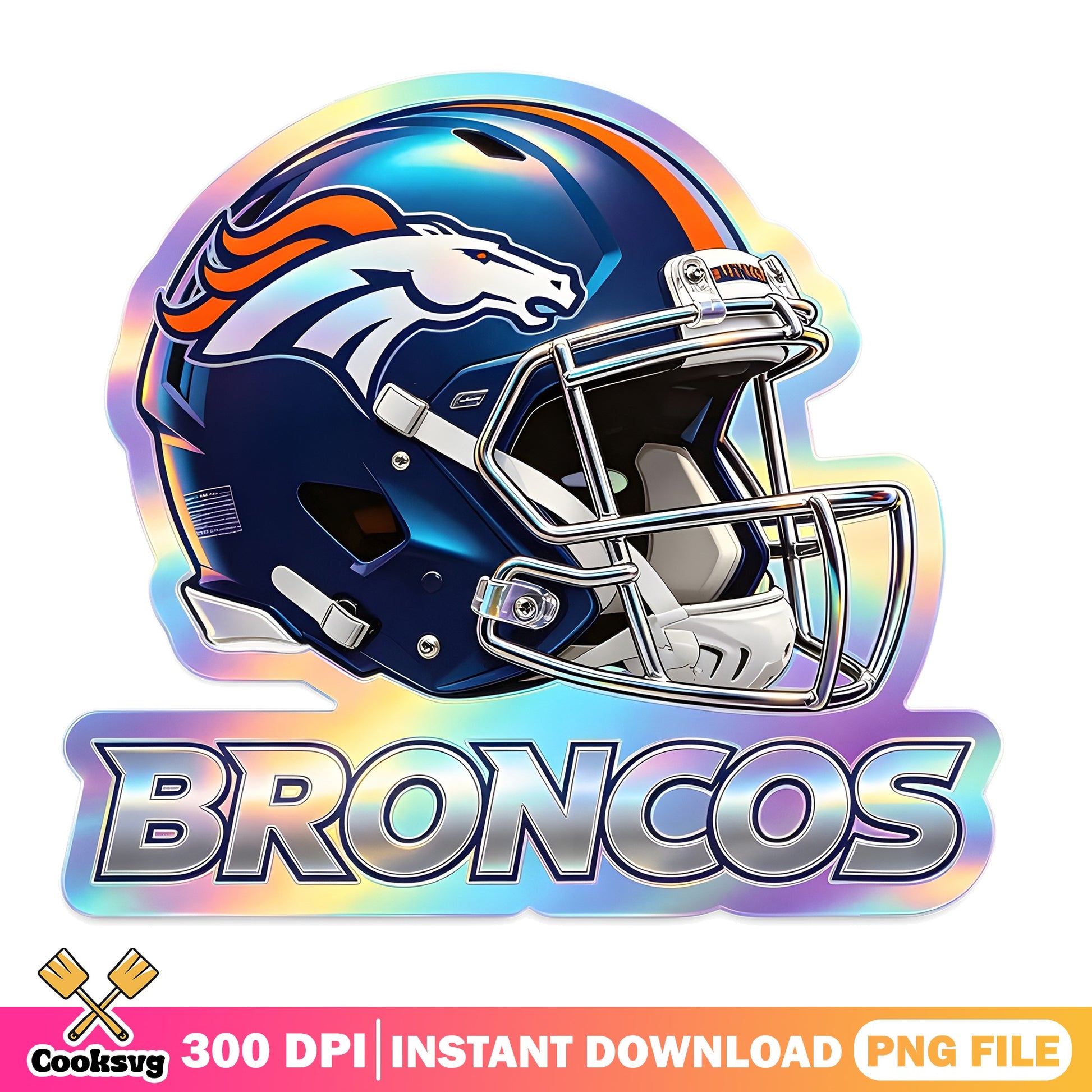 Denver Broncos Helmet PNG, NFL Football Team PNG, Broncos PNG