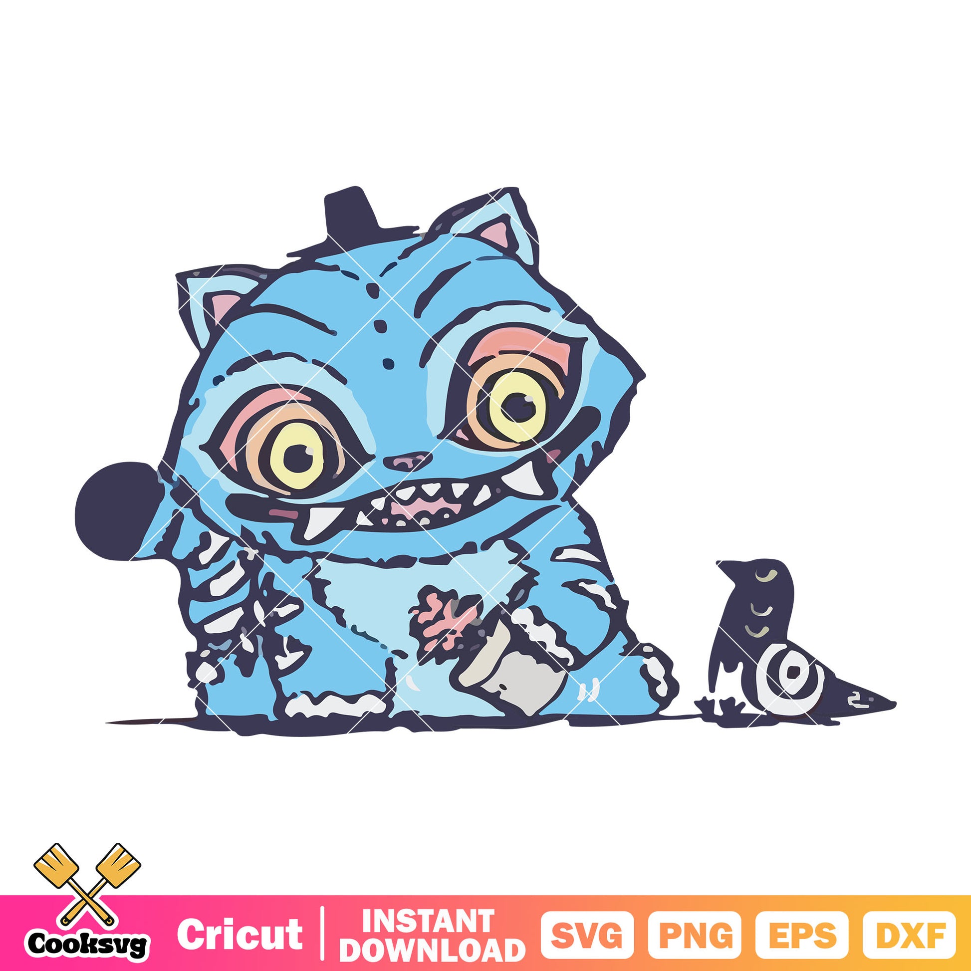 Derpy kpop tiger cute svg, kpop demon hunters svg, derpy​ tiger svg