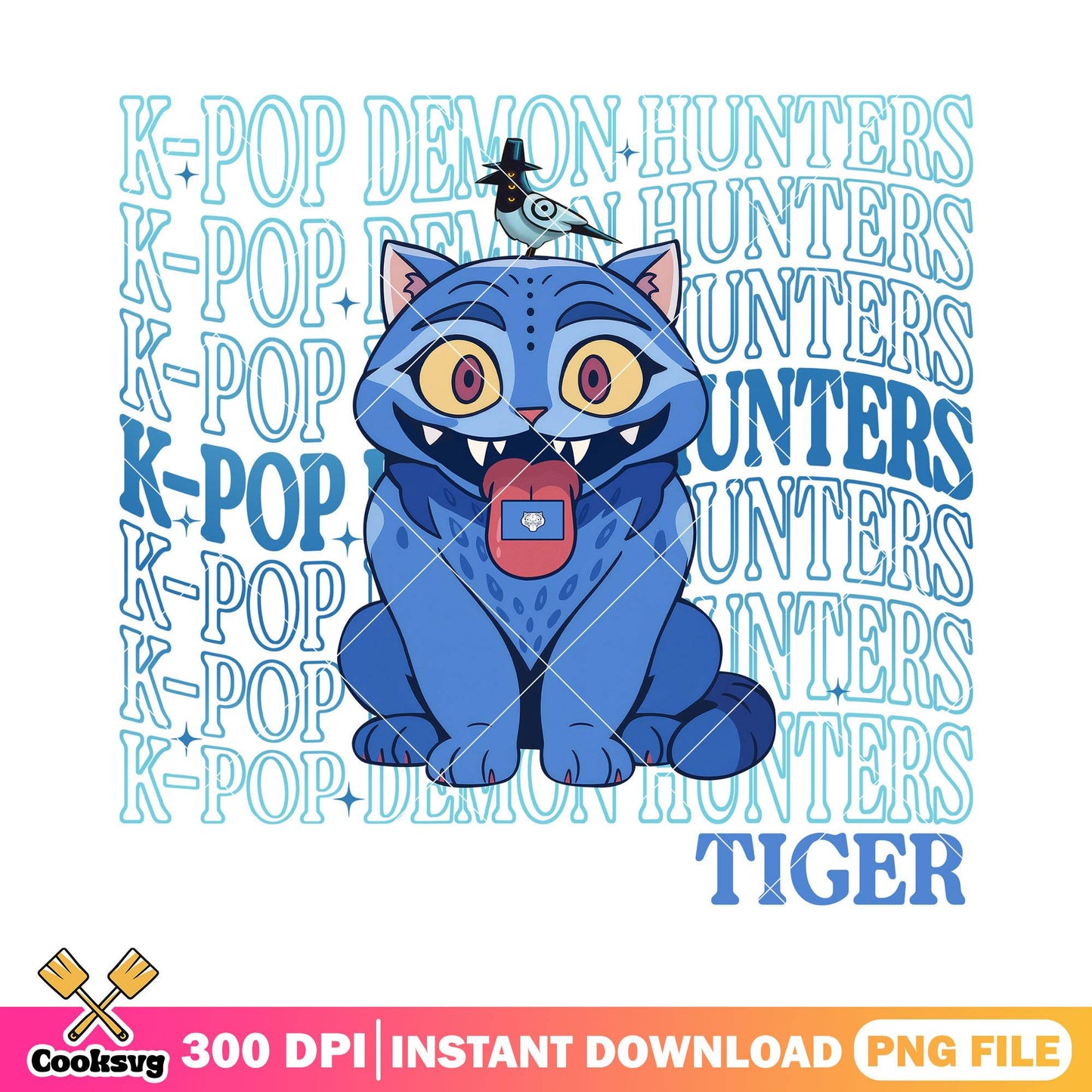 Derpy kpop tiger file png, derpy demon​ png, kpop demon hunters​​ png