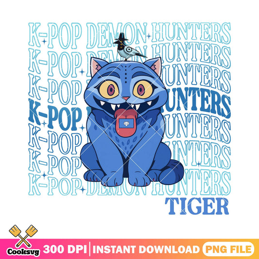 Derpy kpop tiger file png, derpy demon​ png, kpop demon hunters​​ png