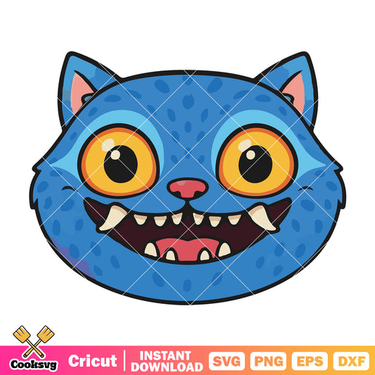 Derpy tiger kpop head svg, derpy kpop svg, kpop demon hunters svg