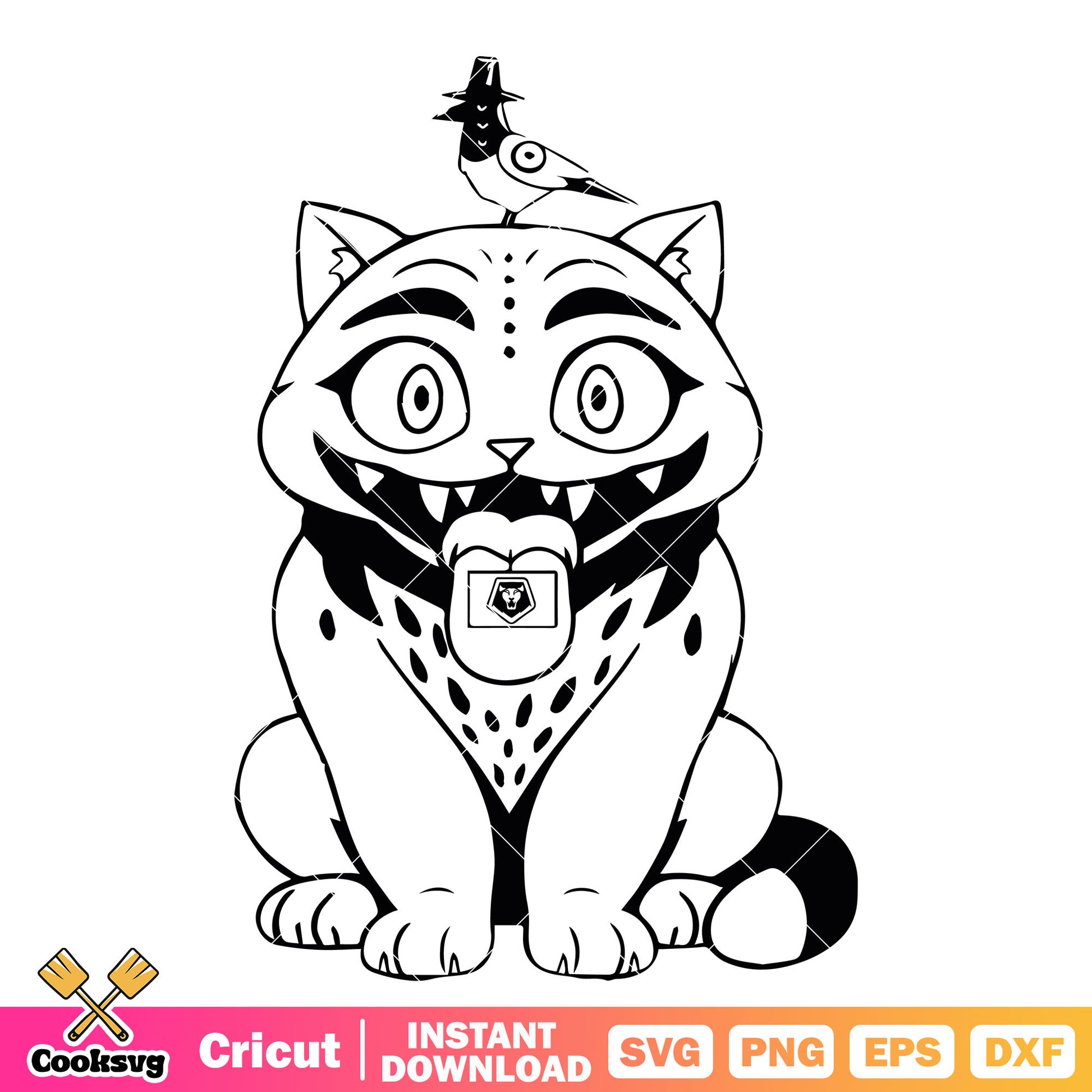 Derpy tiger sussy outline svg, derpy tiger svg, derpy sussy svg