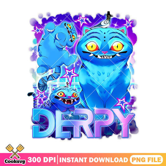 Derpy vibrant design png, cute derpy png, kpop netflix png