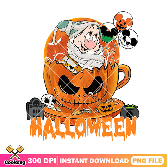 Design bashful dwarf png, halloween cartoon png, disney bashful png