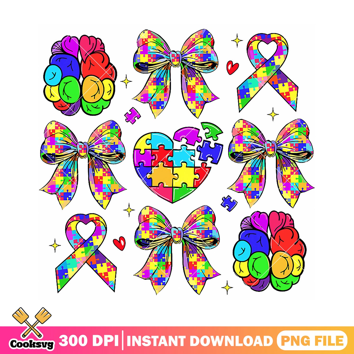 Design colorful bows png, rainbow color png, happy back to school png