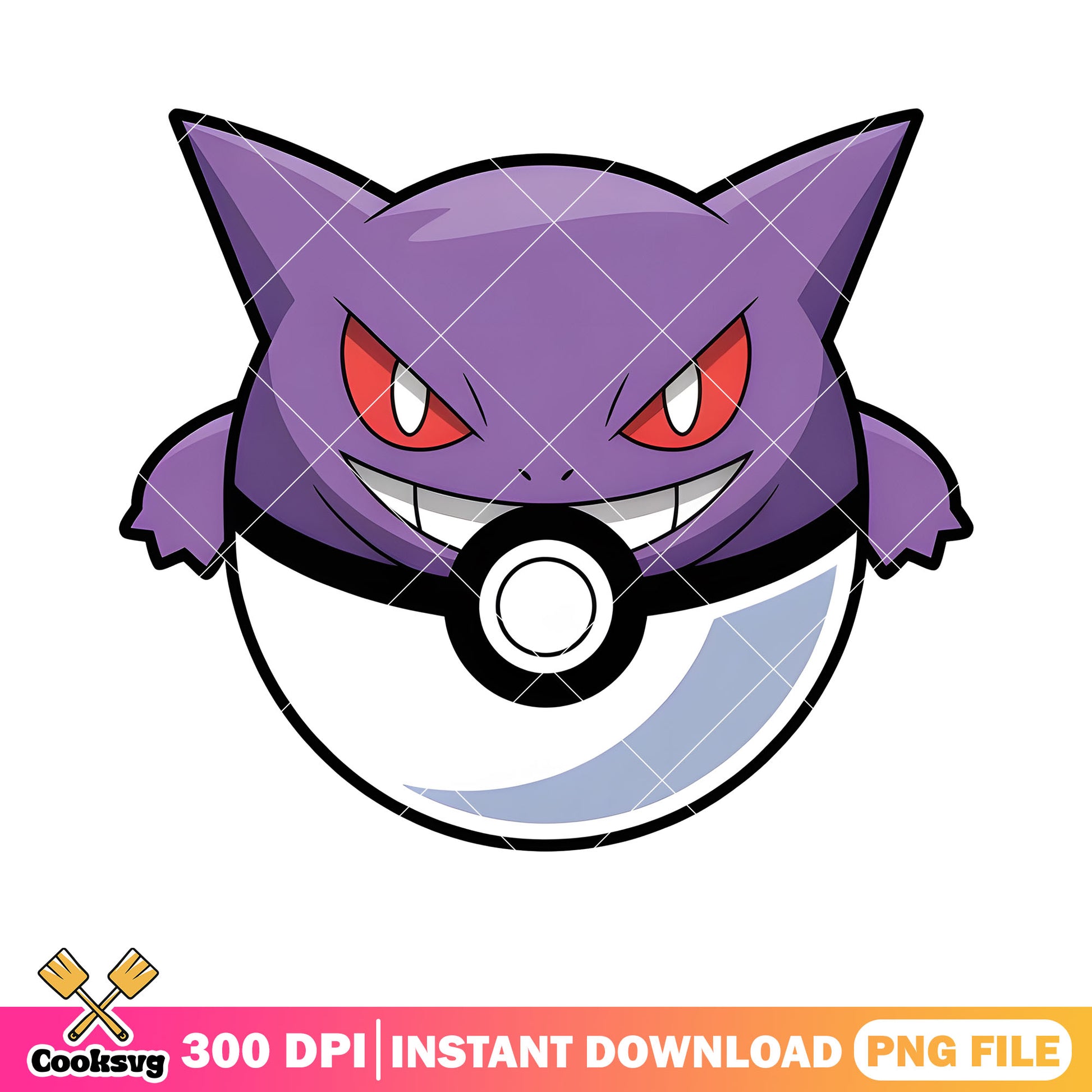 Design pokeball gengar png, pokemon gengar png, cute pokemon png