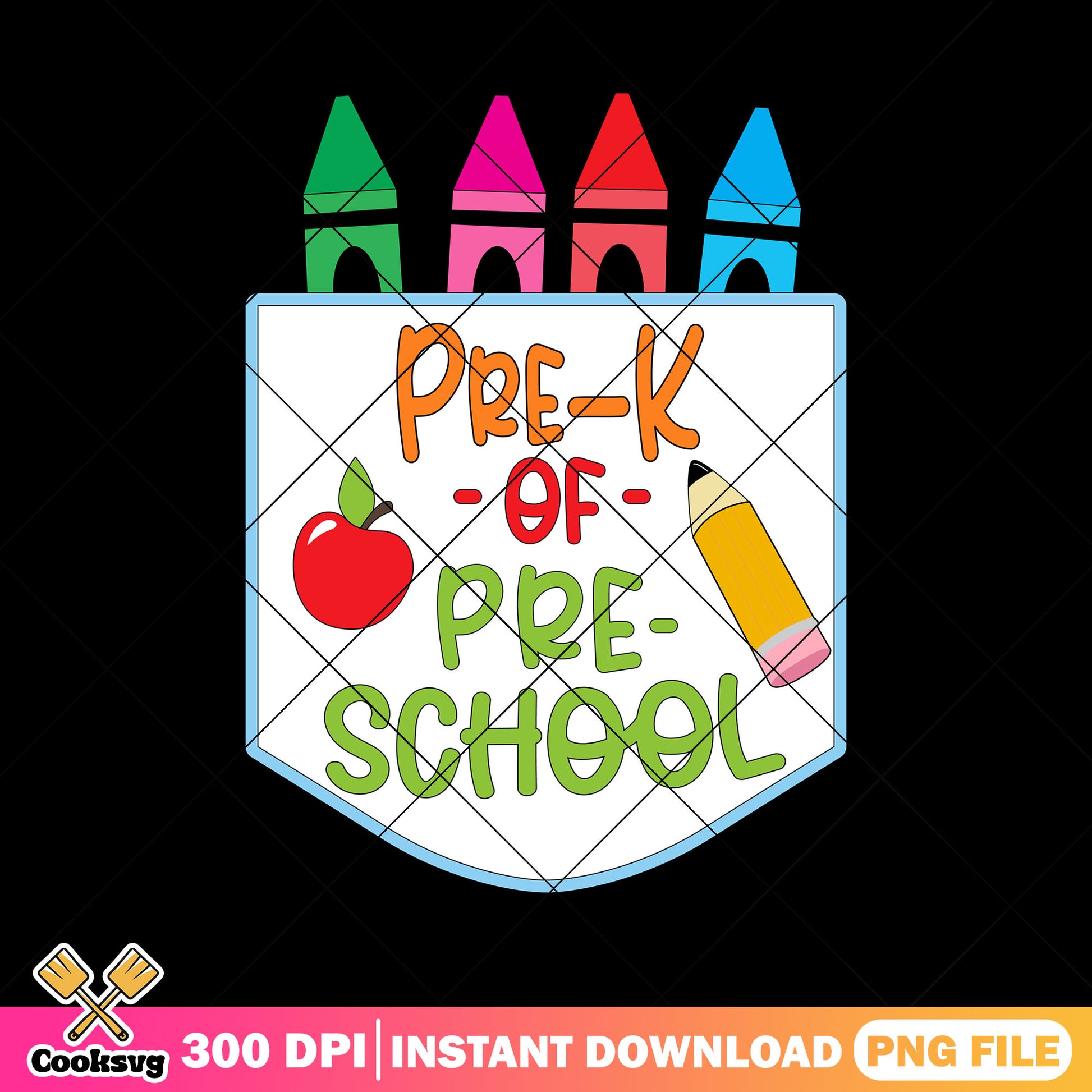 Design pre-k of pre-school png, back to school day png, school png