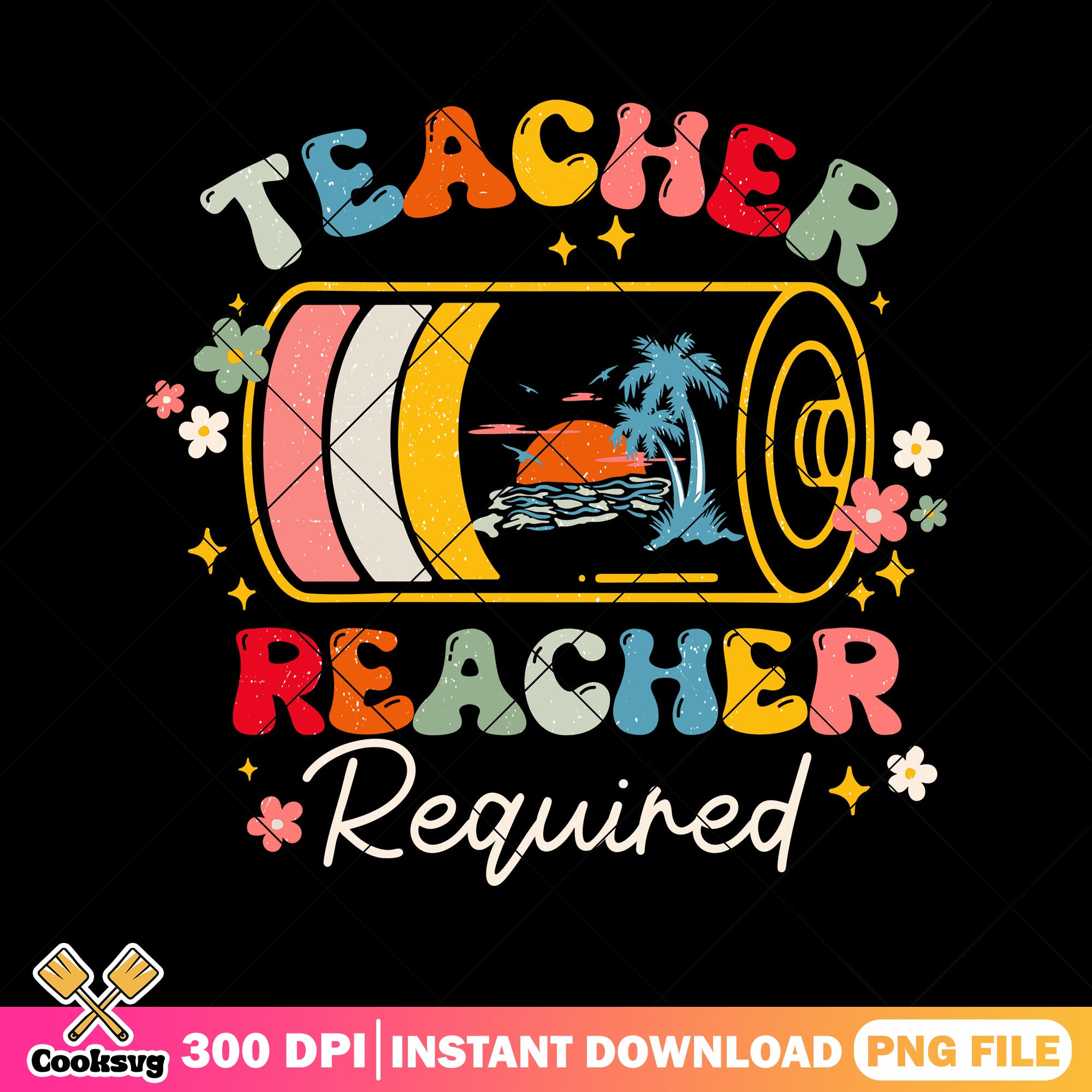 Design teacher reacher png, back to school png, white required png ...