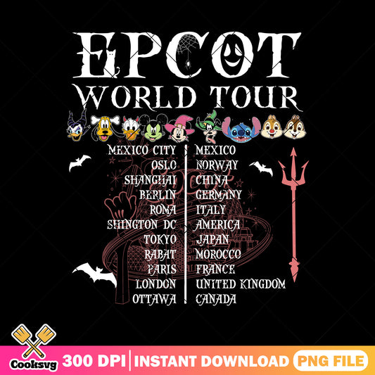 Design world tour epcot png, when is halloween png, mickey art png