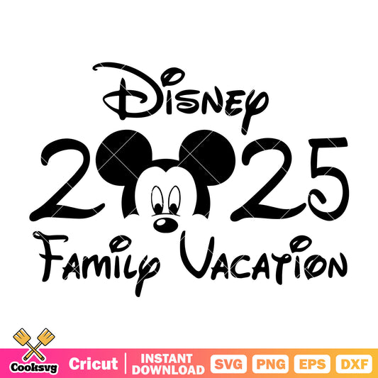 Disney 2025 family vacation mickey svg, family vacation​ svg