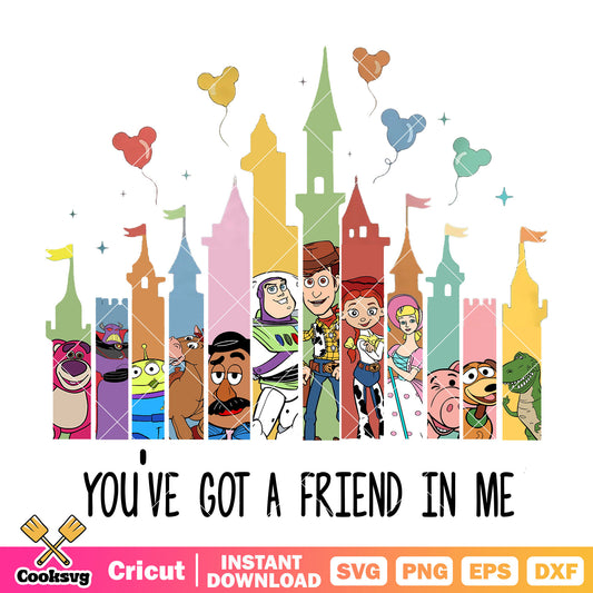 Disney Castle Got a Friend in Me PNG, You Got a Friend in Me PNG
