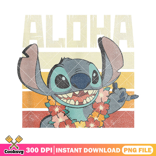 Disney Lilo Stitch Aloha Color png, aloha stitch png, disney stitch png