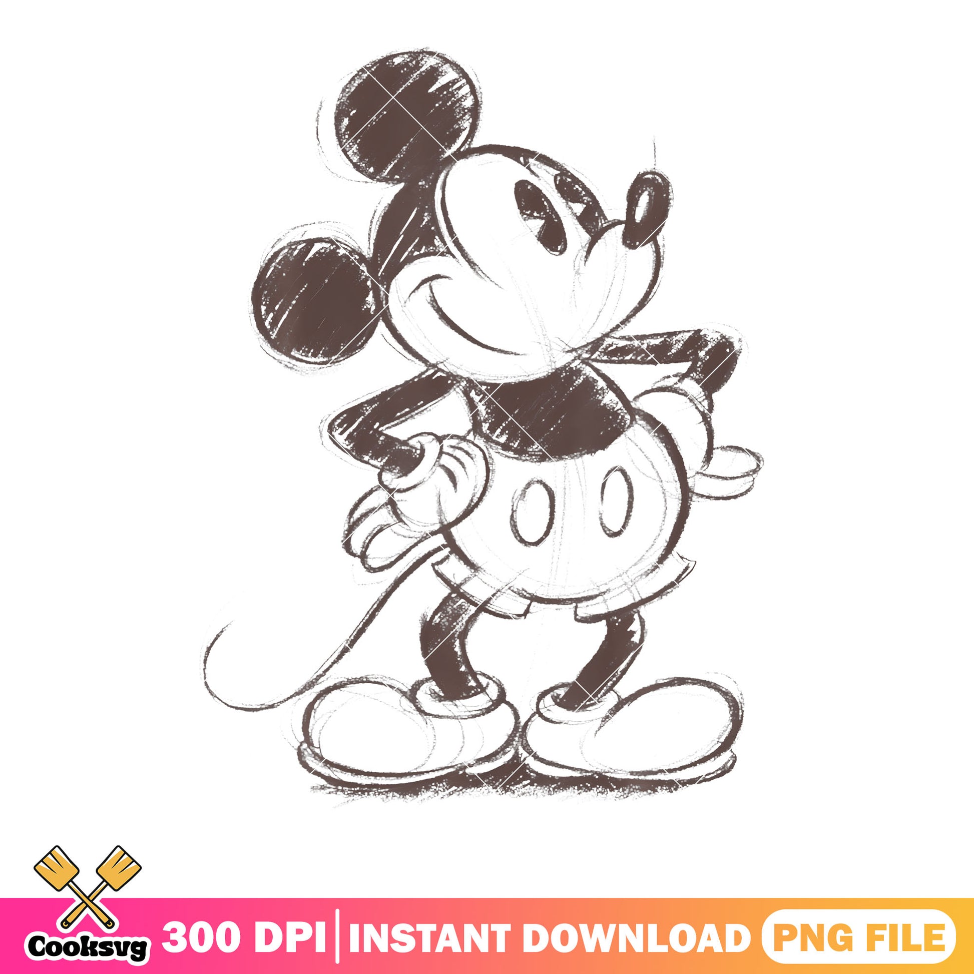 Disney Mickey Sketch png, disney movies png, mickey characters png