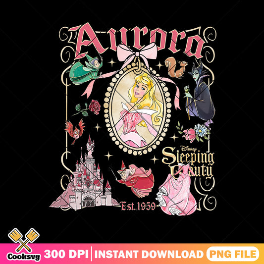 Disney Princess Aurora EST 1950 PNG, Disney Princess PNG, Princess Aurora PNG