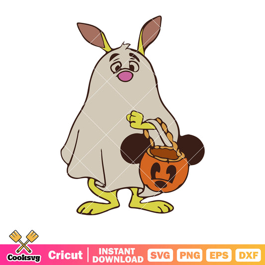 Disney Rabbit ghost halloween svg