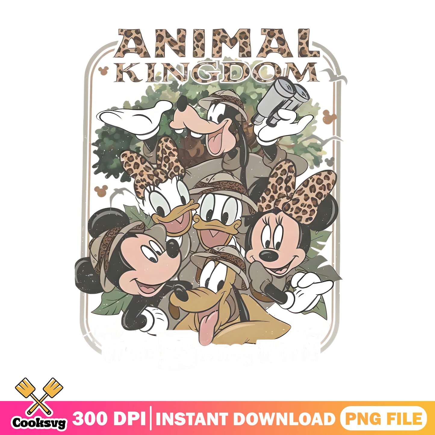 Disney Animal Kingdom PNG, Mickey And Friends Safari PNG, Disney Trip PNG