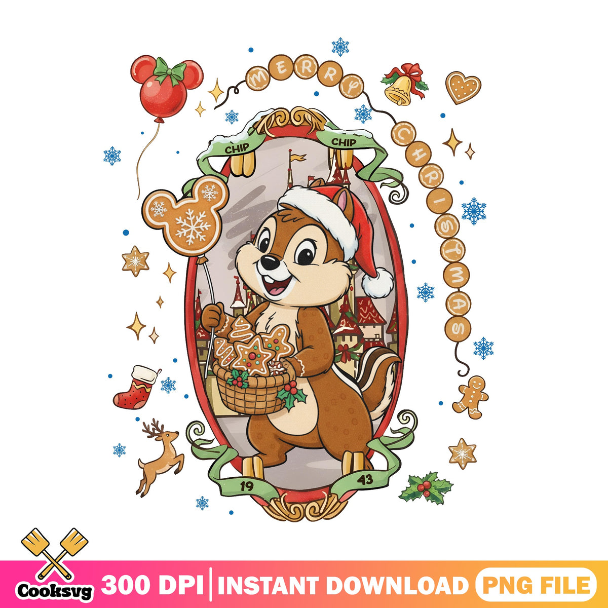 Disney Characters Coquette Bow Chip