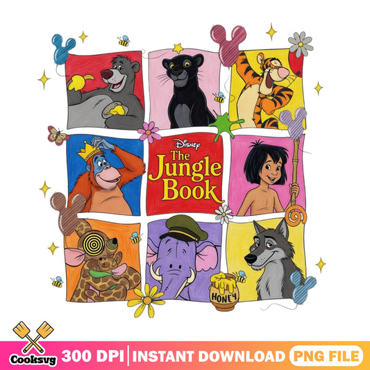 Disney The Jungle Book Characters PNG Bundle, Mowgli PNG, Disney PNG