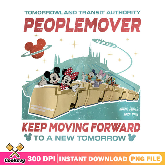 Disney Tomorrowland Peoplemover PNG, Mickey And Friends PNG, Disney Trip PNG