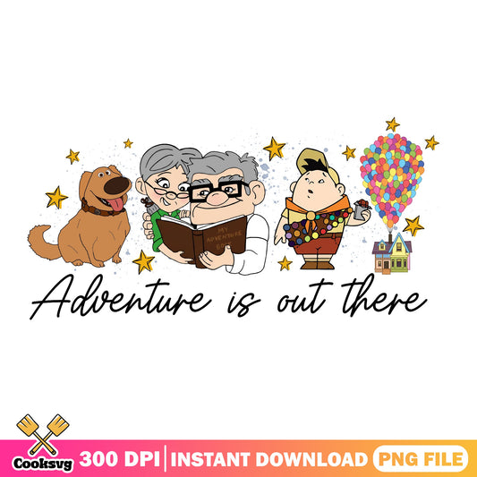 Disney Up Adventure Is Out There PNG, Pixar Up PNG, Carl Russell Dug PNG