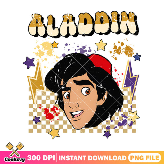 Disney aladdin head vibes png, disney aladdin​ png, disney head png