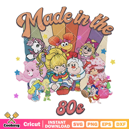 Disney cartoon toy made in the 80s png, care bears​ png, 