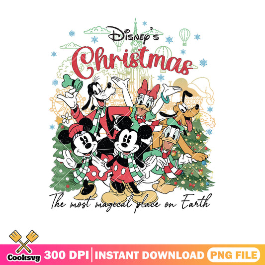 Disney christmas mickey vintage png