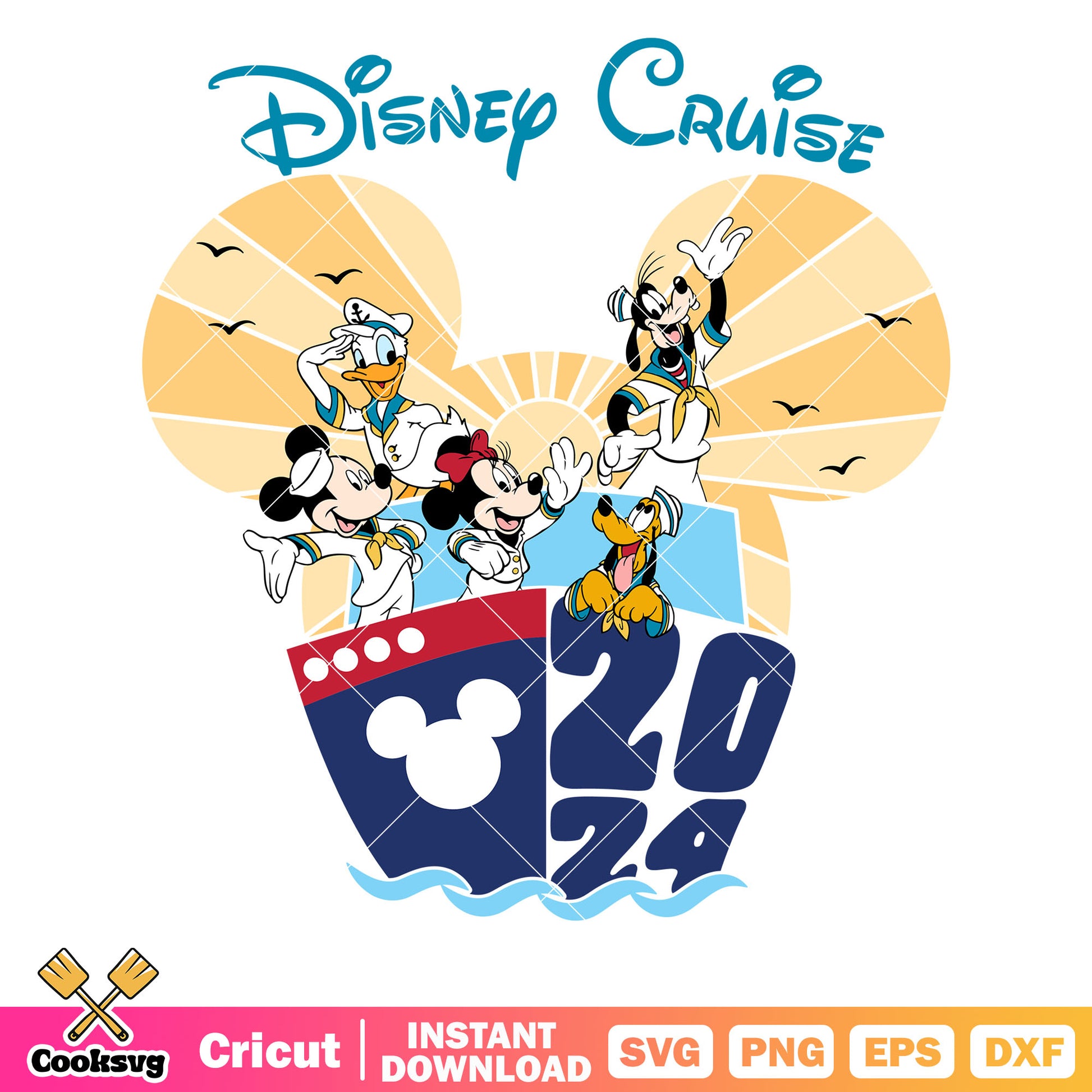 Disney cruise mickey friends 2024 svg, disney cruise svg