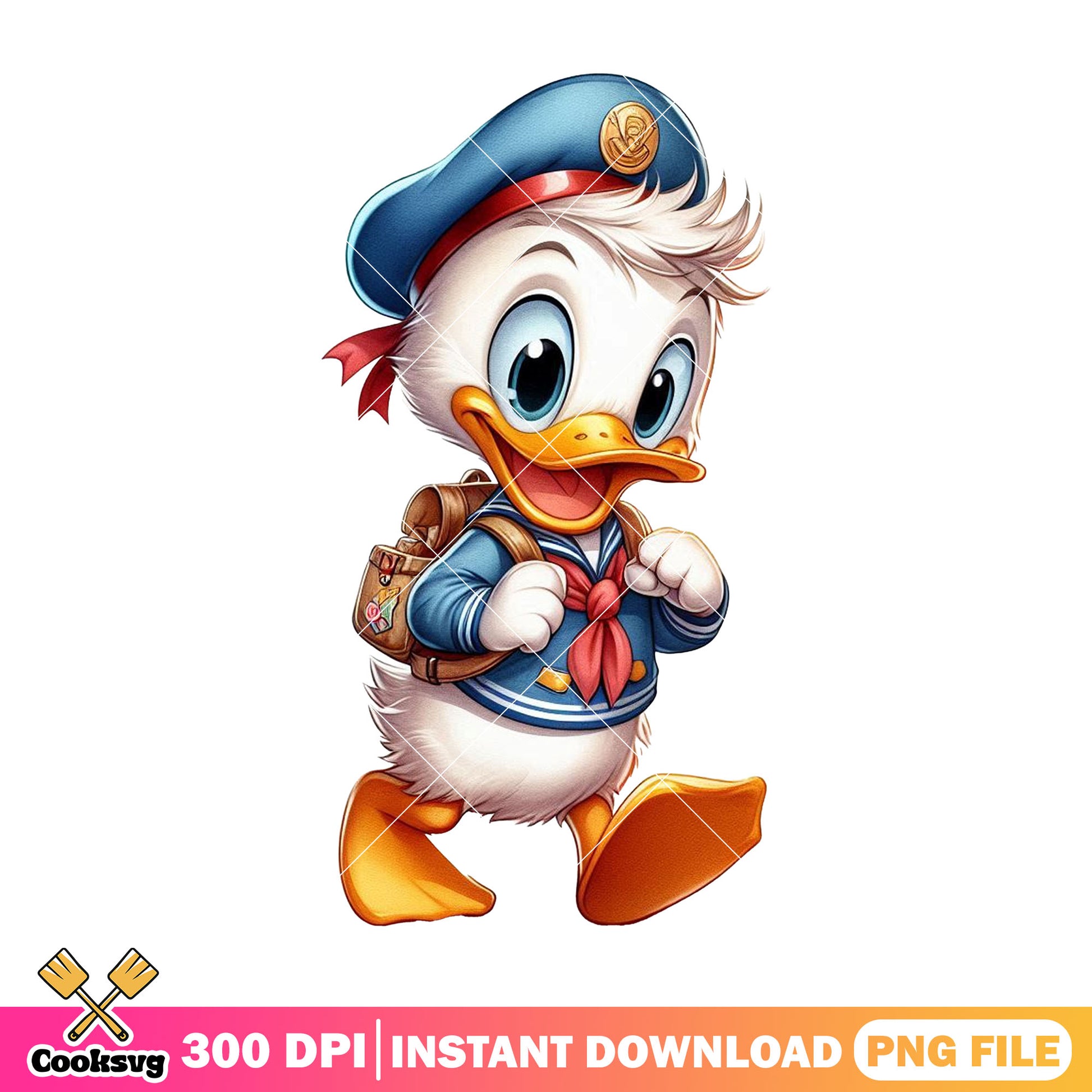 Disney donald happy png, donald cute png, i want back to school png