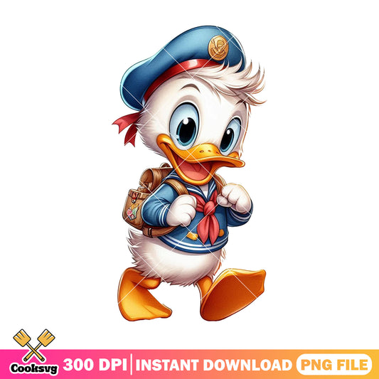 Disney donald happy png, donald cute png, i want back to school png