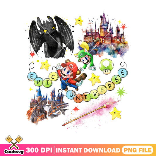 Disney epic universe png, cartoon disney png, epic universe png