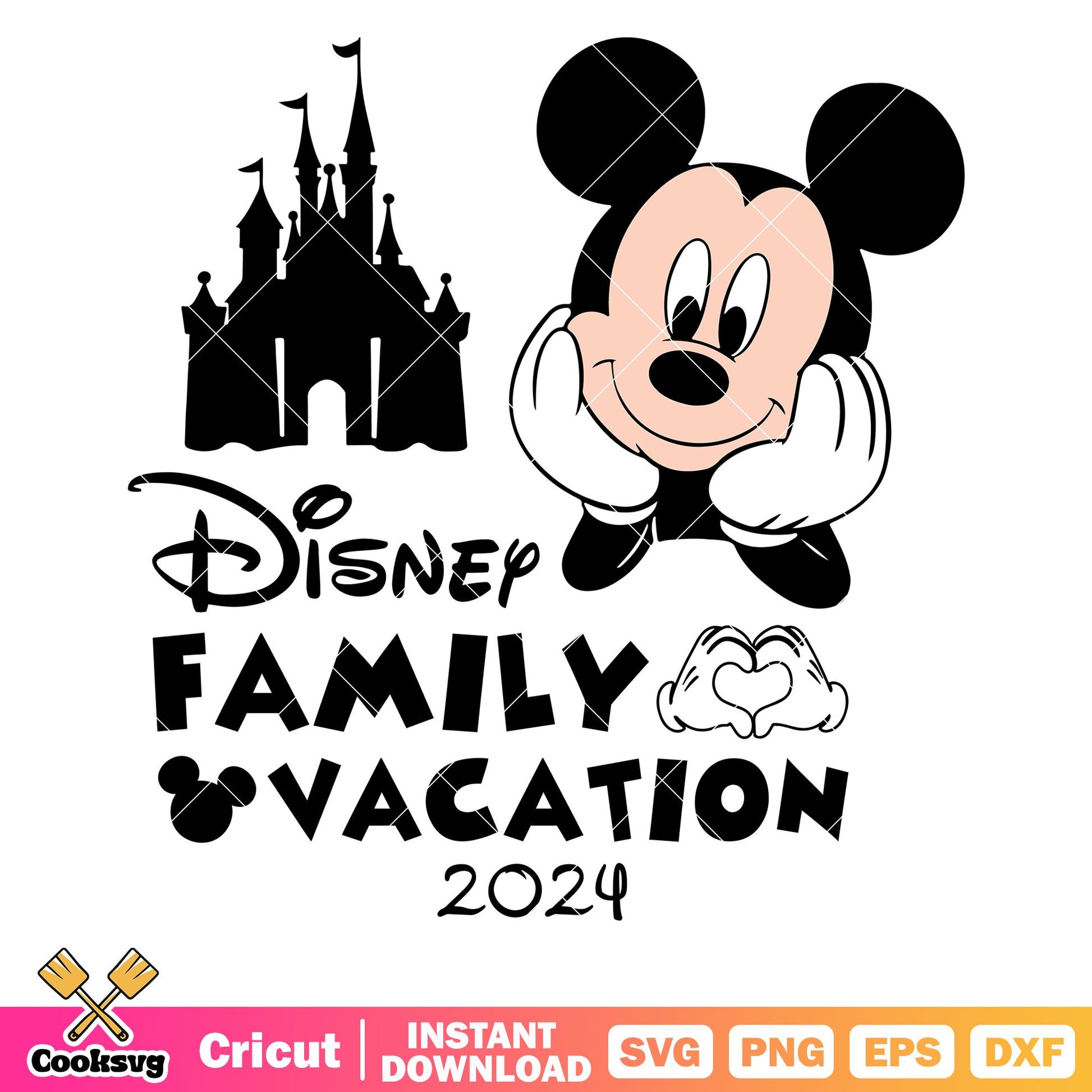 Disney family vacation 2024 castle mickey svg, disney family vacation svg