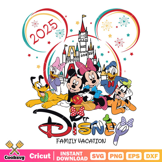 Disney family vacation 2025 svg, family vacation svg, mickey disney svg