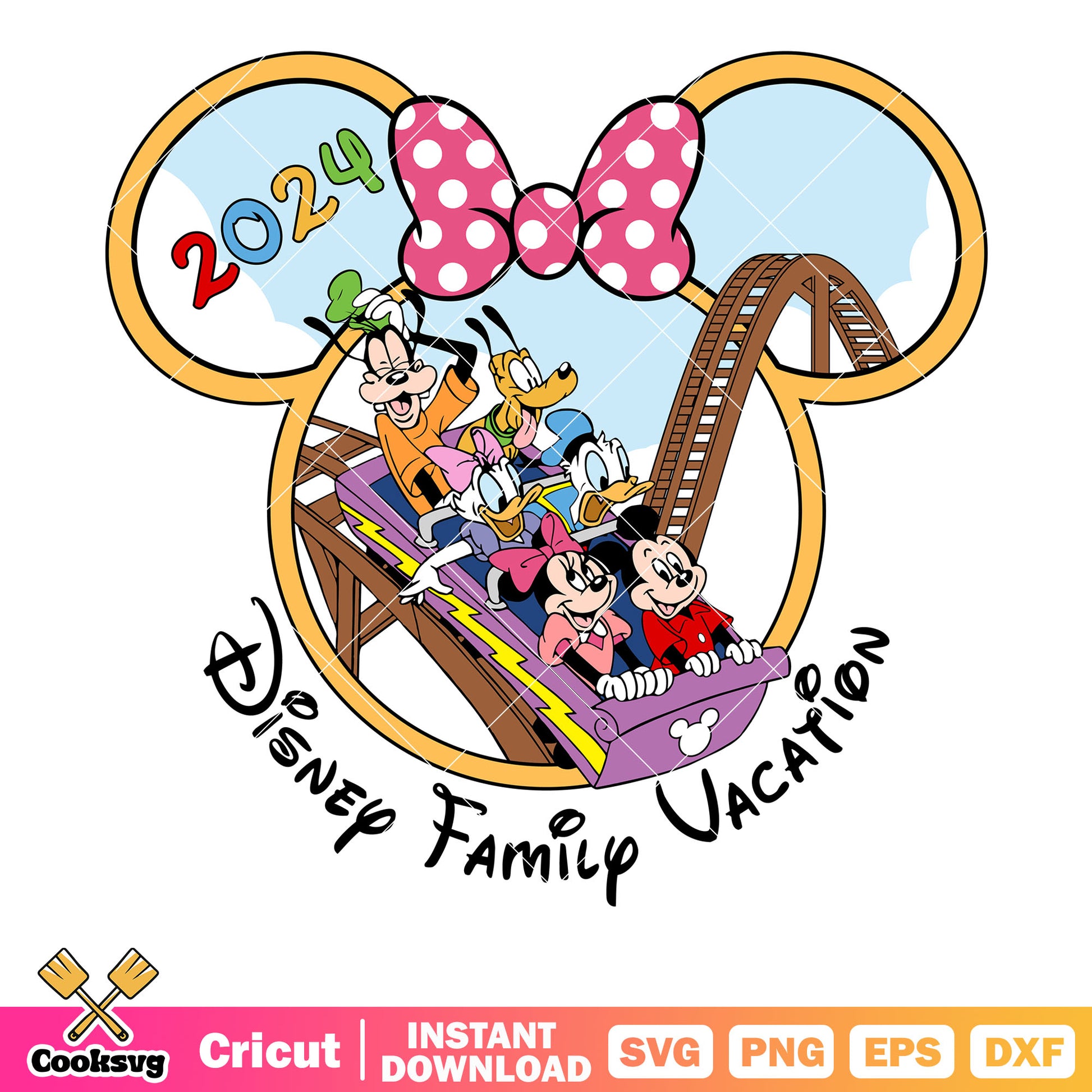 Disney family vacation ballons minnie 2024 svg, disney family vacation svg