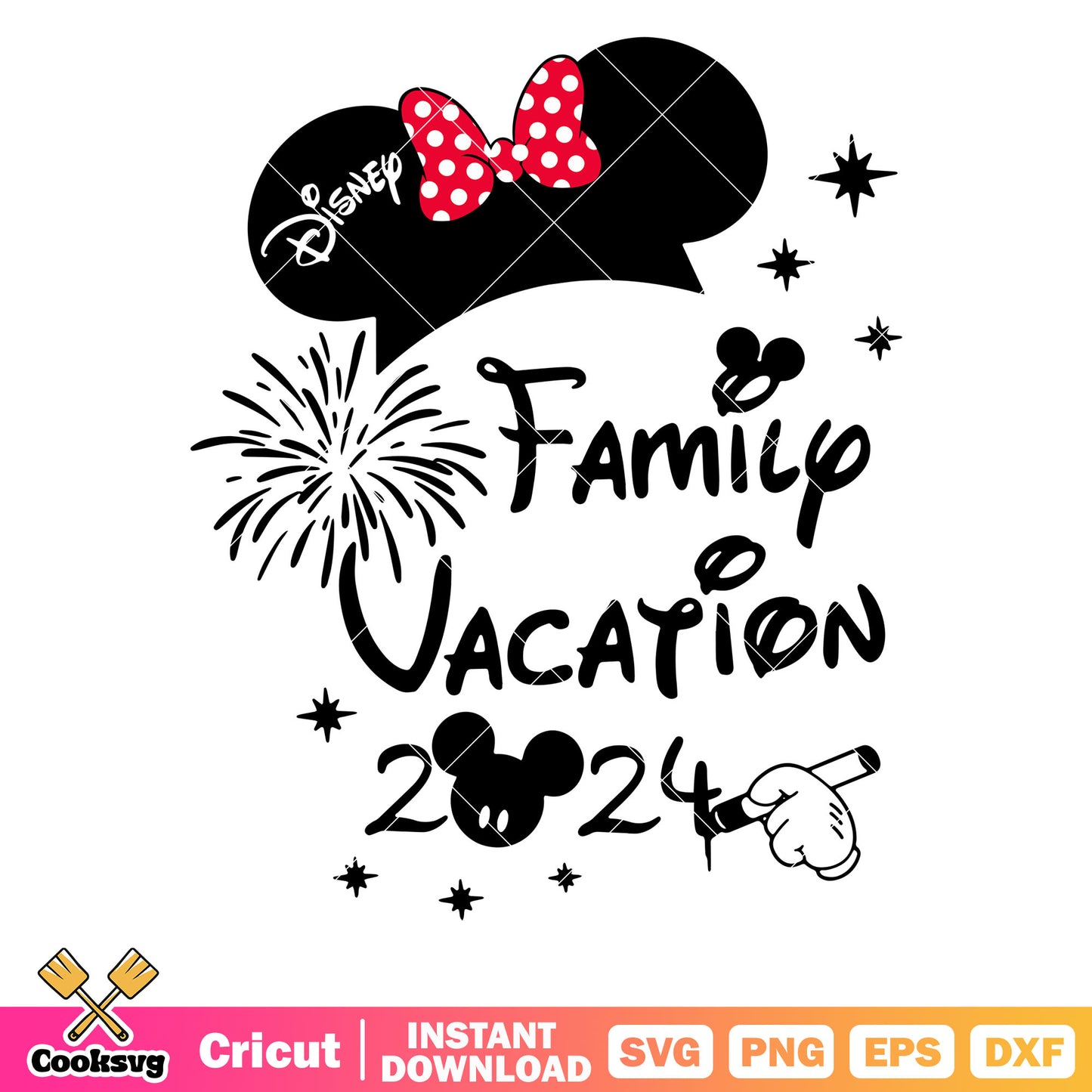 Disney family vacation minnie ears svg, disney family vacation svg