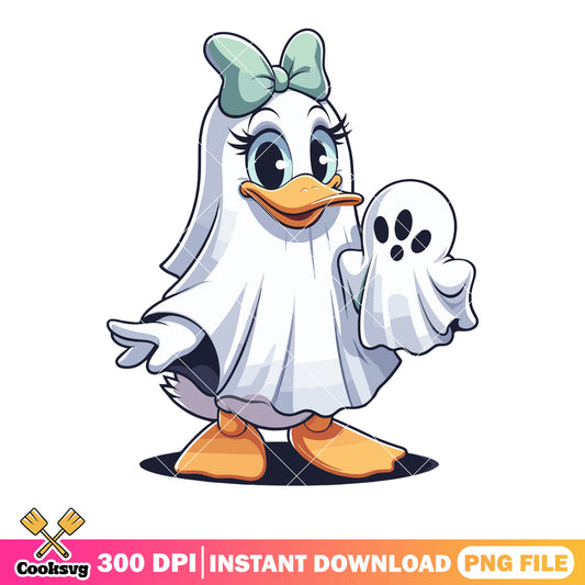 Disney halloween png, daisy duck png, halloween scary png