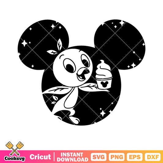 Disney icon icecream svg, orange bird svg, starry night​ svg