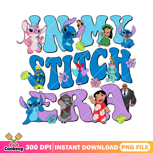 Disney in my stitch era png, stitch disney png, stitch era png