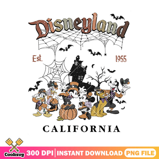 Disneyland 1955 design png, halloween drawings png, disney land png