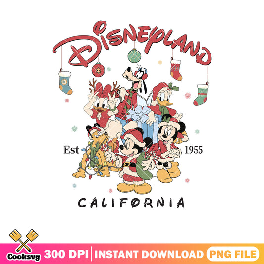 Disneyland mickey christmas est 1955 png