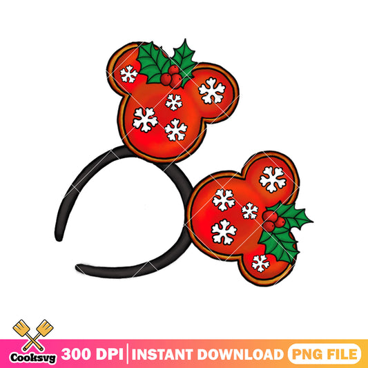 Disney mickey christmas ears png