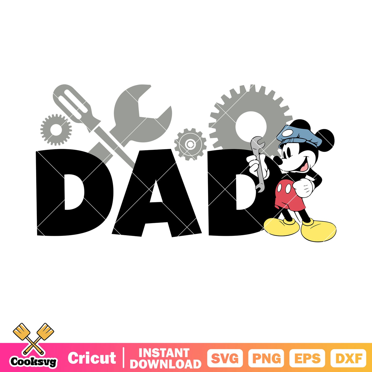 Disney mickey dad fixed svg, disney dad​ svg, mickey mouse dad​ svg