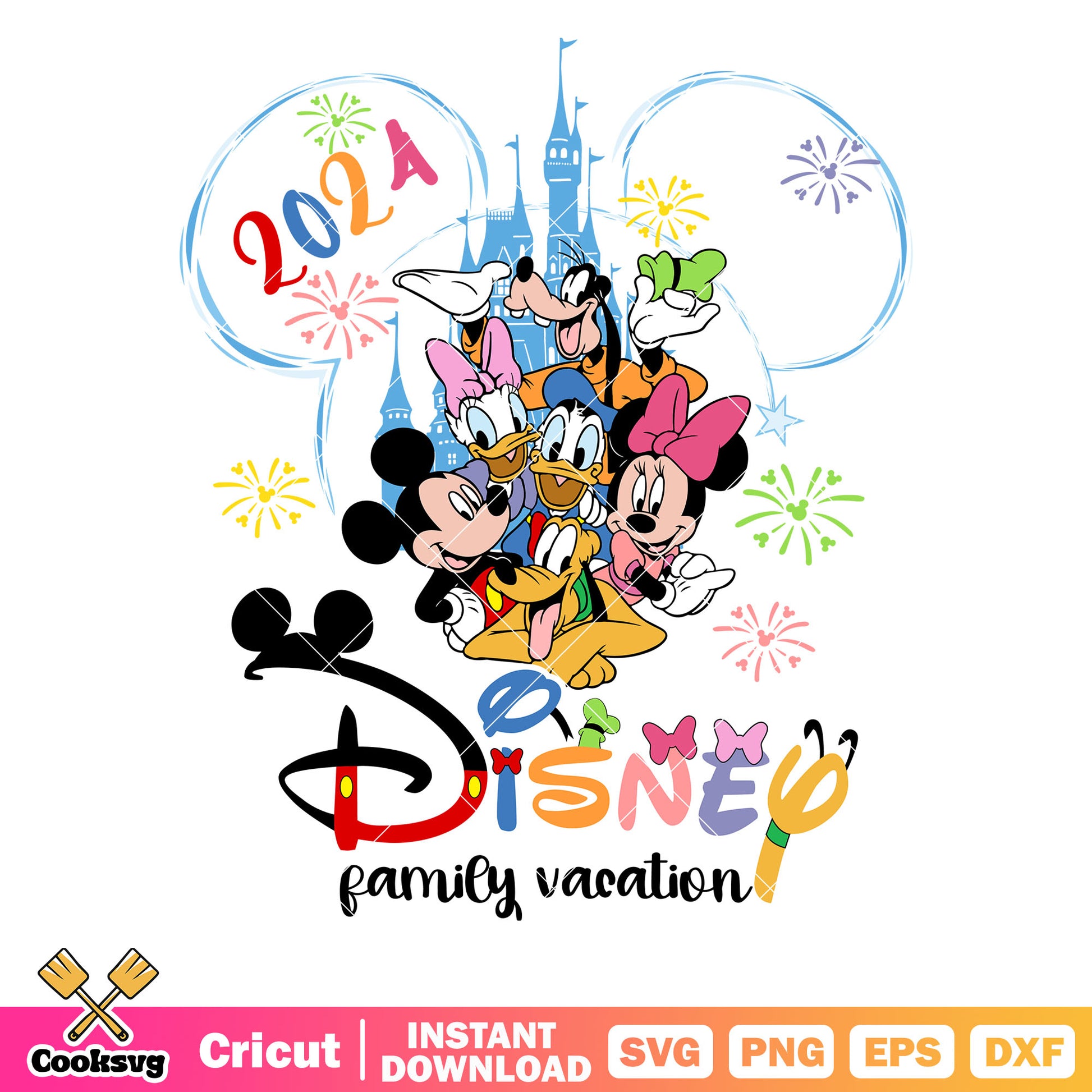 Disney mickey happy family vacation 2024 svg, disney family vacation svg