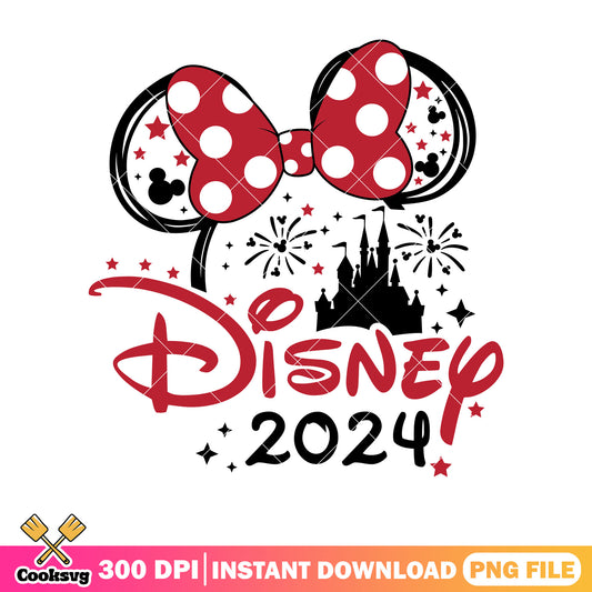 Disney minnie head christmas 2024 png
